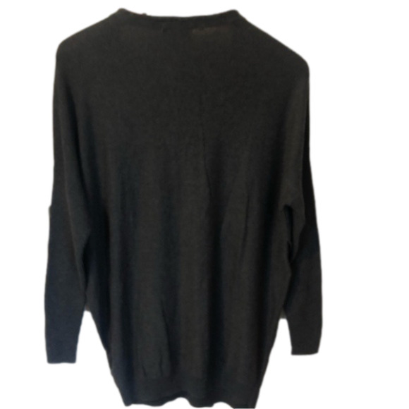 LORD and Taylor Cotton Wool Blend Knit V-Neck  Neutral Tunic Top XS - Picture 9 of 9